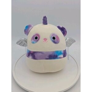 2021 Squishmallows 8" Lander the Pandacorn Plush Unicorn Panda Tie-Dye Soft Toy
